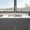 Quartz Kitchen Sink 28" X 19" Granite Composite Workstation Undermount Kitchen Sink - White - Image 6