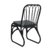 Outdoor Wicker Dining Chairs With Washable Cushion (Set of 2), Durable Rattan Chairs For Backyard, Garden, Patio - Black / Gray - Image 11