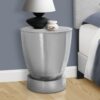 Drum Accent Side Table, Contemporary & Modern - Chrome - Image 7