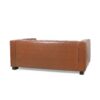Contemporary 3 Seater Sofa With Tuxedo Design - Light Brown - Image 7