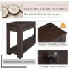 Hearth & Haven Clara - Console Table With Storage Drawers And Bottom Shelf - Espresso - Image 7