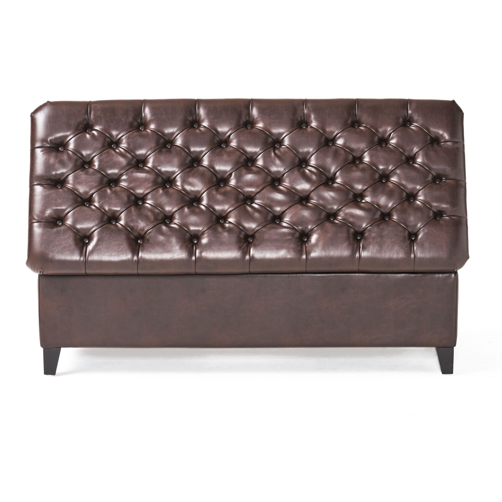 Cancia - Wide Tufted Rectangle Storage Ottoman - Brown - Image 14