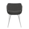 Margarite - Contemporary Dining Chair (Set of 2) - Chrome / Gray - Image 5