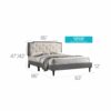 Deb - Queen Bed - Light Gray - Image 10