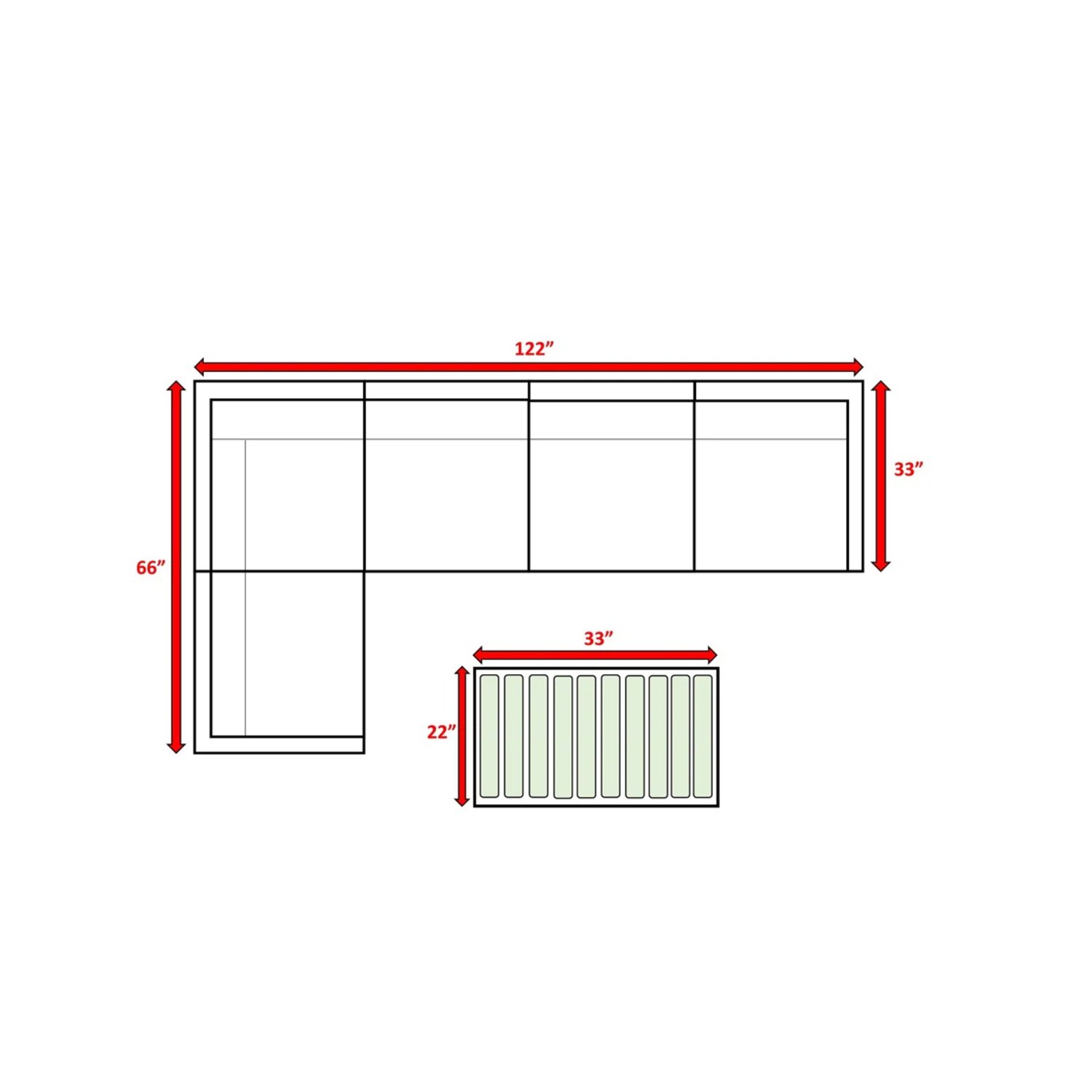 Wicker Outdoor Seating Set With Curved Arms, Plush Cushions, 4 Person - Grey Mix - Image 3