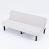 Versatile Corduroy Sofa Bed With Frame - Beige - Image 15