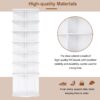 7 Tier Square Rotating Shoe Rack Tower With 360° Spinning Organizer - White - Image 10