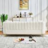 Oversized Sofa, 3 And 3 Seater, Tufted Couch For Living Room - Beige - Image 7