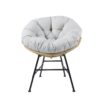 Palos - Outdoor Wicker Lounge Chair (Set of 2) - Brown / Light Gray - Image 9