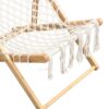 Bamboo Weaving Chair Set With Handwoven Rope For Patio And Living Spaces - Natural - Image 12