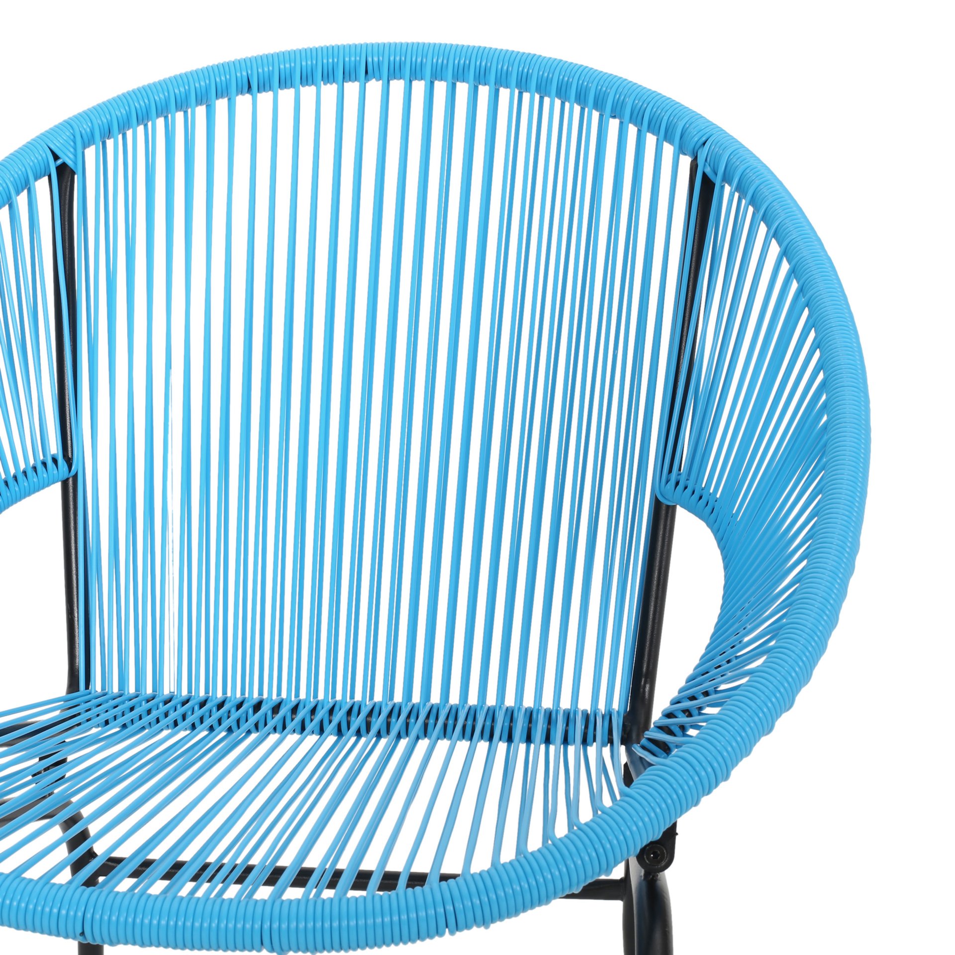 Modern Nusa Chair Outdoor Seating Woven Rope - Blue - Image 13