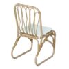 Outdoor Wicker Dining Chairs With Washable Cushion (Set of 2), Durable Rattan Chairs For Patio Color - Natural / Yellow - Image 8