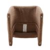 Modern Accent Chair Brown Single Sofa Chair, Upholstered Side Chair Teddy Comfy Chair For Dining Room / Bedroom / Living Room / Reception 1 Piece - Brown - Image 12