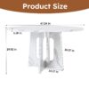 Round Dining Table For 4 - White - Image 3