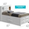Marilla - Twin Storage Bed - White - Image 3