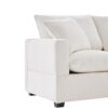 Modern Modular Sofa, 4 Seat Chenille Sectional Couch Set With 2 Pillows Included, Freely Combinable Indoor Funiture - White - Image 11
