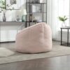 Bedding Bean Bag Sofa Chair High Pressure Foam Bean Bag Chair Adult Material With Padded Foam Padding Compressed Bean Bag With Footrest - Pink - Image 16