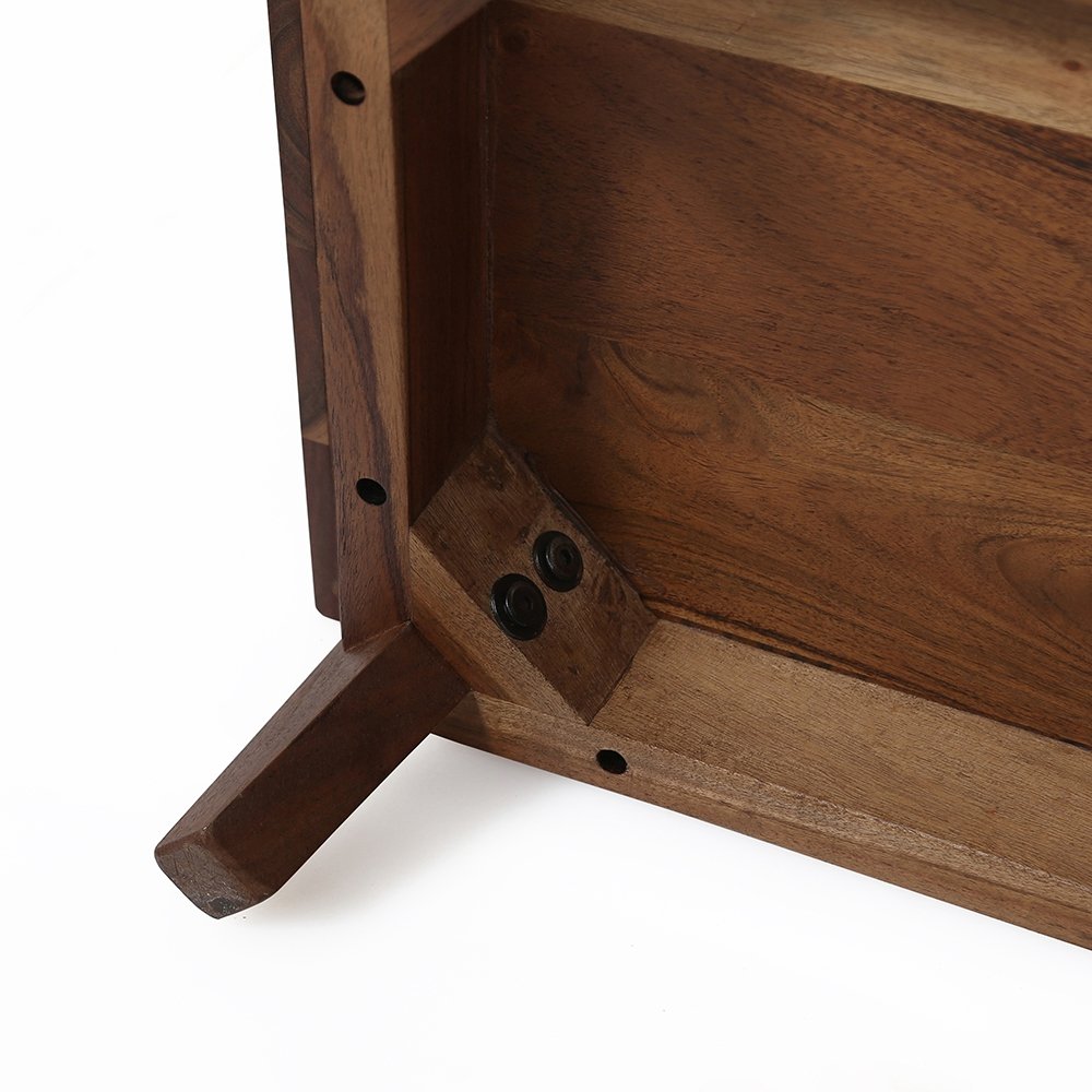 Nightstand Natural Wood - Brown - Image 9