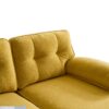 Modern L Shaped Sectional Sofa For Living Room Or Bedroom - Yellow - Image 16