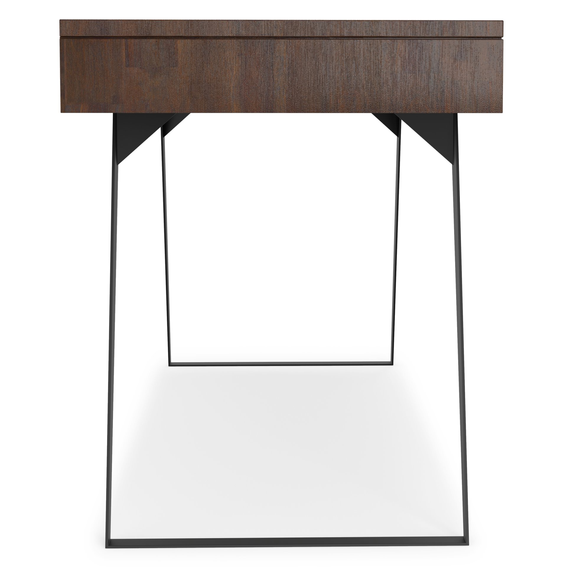 Lowry - Large Desk - Distressed Charcoal Brown - Image 2