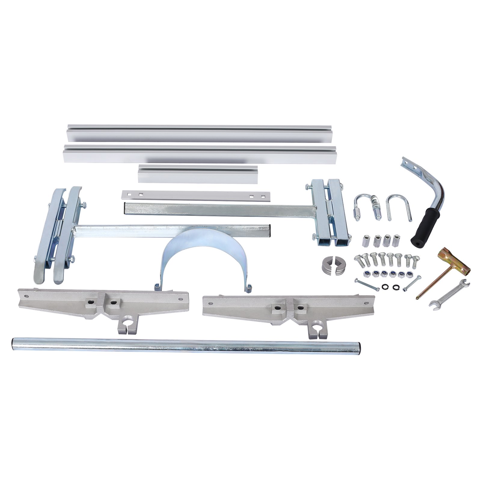 Portable Chainsaw Mill Aluminum Steel Planking Lumber With Adjustable Milling Bar 14 To 24" - Silver - Image 2