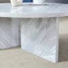 A Multi Style Decor Friendly Round Coffee Table, Featuring Modern Minimalism And Nordic Flair - White - Image 9