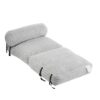 Latina - Indoor Foldbable Bean Bag Lounge Chair - Light Gray - Image 9