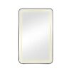 Rectangle Medicine Cabinet Mirror Bathroom Mirror With Storage Wall Mounted Medicine Mirror Cabinet With LED - Black - Image 13