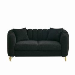 Loveseat Sofa For Living Room And Bedroom - Black