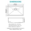 Undermount Kitchen Sink 30" X 19" X 10", 16 Gauge Deep Single Bowl With Workstation Ledges - Gold - Image 3