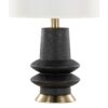 Lloyd - Contemporary Table Lamp (Set of 2) - Sanded Matte Black / Modern Brass / White - Image 4