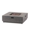 Modern Square Iron Fire Pit 50, 000 Btu - Stone Gray - Image 9