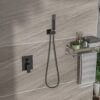 Dual Shower Head 16" Ceiling Mount Square Shower System With Rough In Valve - Oil-Rubbed Bronze - Image 5