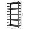 Heavy Duty Storage Rack, 5 Layer Adjustable Shelf, Suitable For Tool Rooms, Garages - Black - Image 8