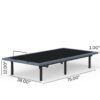 Btx4 - Twin Adjustable Bed Base With Head And Foot Position Adjustment - Black / Gray - Image 3