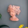 8X4X9" Visage Head Bust Planter, Home Wall Planter - Brown - Image 9