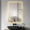 LED Bathroom Mirror Vanity Mirrors With Front Lights Wall Mounted Anti-Fog Frameless Make Up Mirror With Light Copper-Free Mirror Horizontal Or Vertical - Clear - Image 3