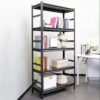 Adjustable Heavy Duty Shelving 5 Tier Storage Shelves, 2000Lbs Load, Kitchen, Garage - Black - Image 10