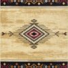 Tribes - 2'7" X 7'3" Southwest Area Rug - Cream - Polypropylene - Image 8