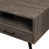 Contemporary 2 Drawer Low Coffee Table - Slate Gray - Image 3