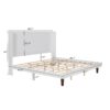 King Size, Stylish High Headboard Bed, High Quality - White - Image 3