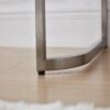 Mirrored Makeup Vanity Table With Stainless Steel Base, Mirrored Console Dressing Table With 2 Drawers, Versatile Desk For Bedroom And Office - Silver - Image 15