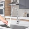 Kitchen Faucet 3 Function 360 Sprayer With 1 Touch Switching, Metal Construction - Chrome - Image 2