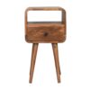 Mini Curve Open Nightstand - Oak - Image 10