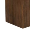 Mgo Square Side Table With Faux Stone Top And Wood Frame - Antique White / Natural Wood - Image 9