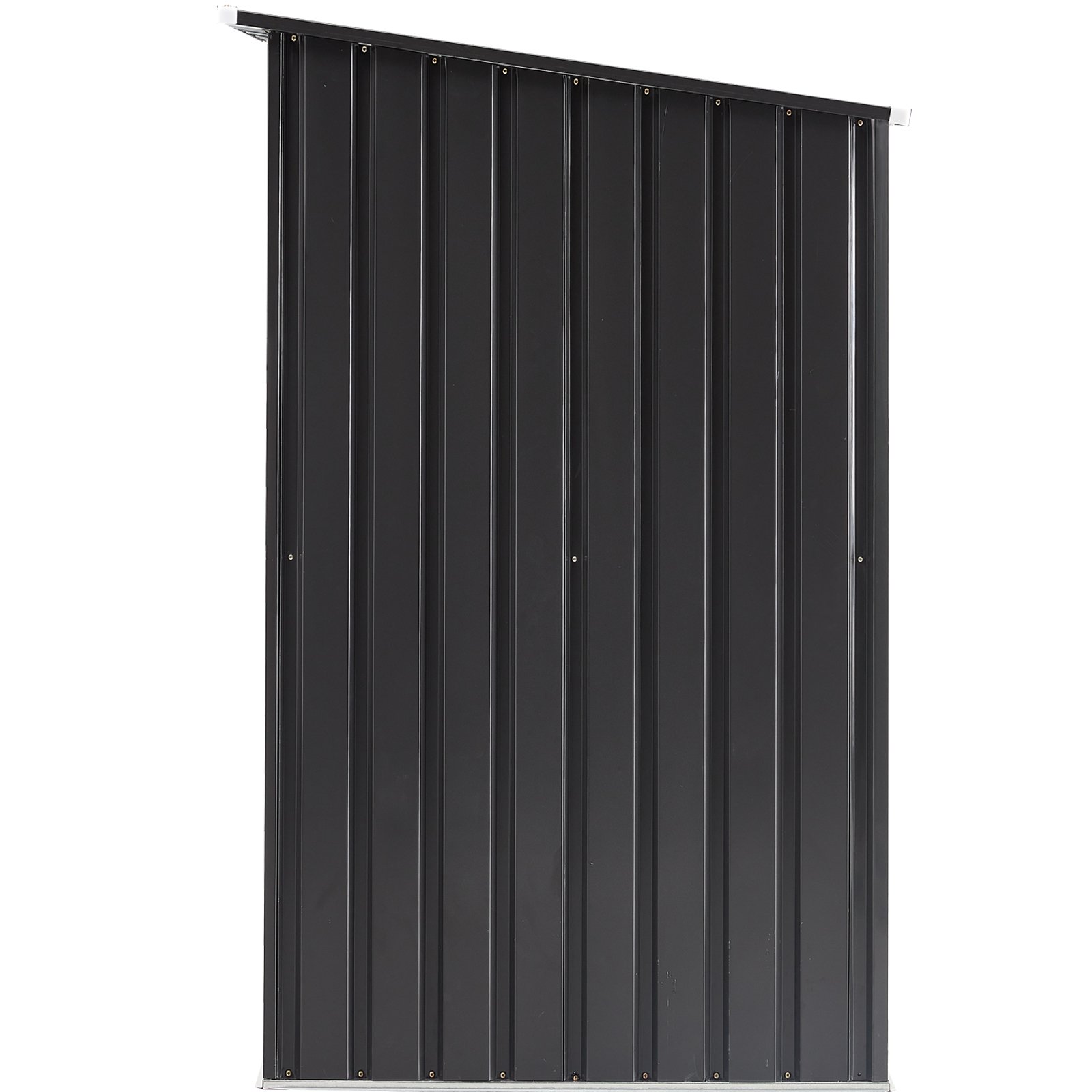 Outdoor Storage Shed, Metal Steel Garden Shed With Single Lockable Door, Small Shed Outdoor Steel Utility Tool Shed For Backyard Patio Garden Lawn - Black - Image 9