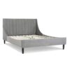 Aspen - Queen Vertical Tufted Modern Headboard Platform Bed Set - Opal Gray - Image 3