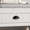 Modern 3 In 1 Hallway Hall Tree With Storage Drawers, Coat Rack, Shoe Rack Bench, And Cushion - Gray - Image 10