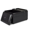 Avalon - Small Coffee Table Storage Ottoman - Midnight Black - Image 2