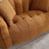 Soft Beanbag Chair With High Resilience Foam Core For Two People - Yellow - Image 13